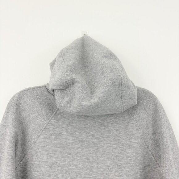 Marcella Geneva Sweatshirt Size L Hoodie Melange Gray Tulip Hem Thumbhole Cotton - Picture 7 of 11